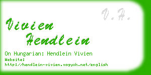 vivien hendlein business card